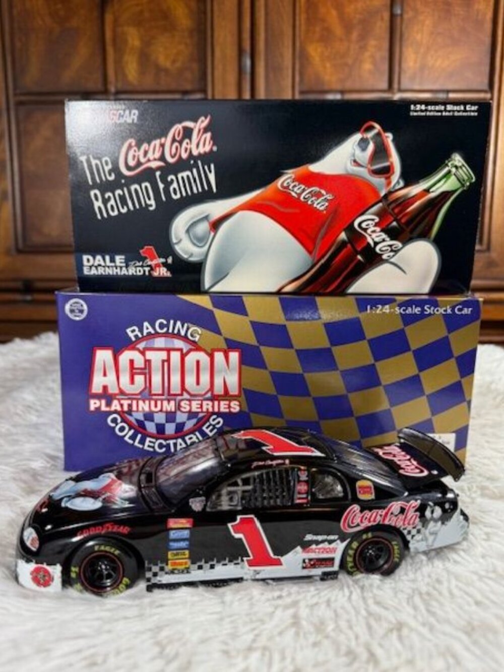 Vintage Dale Earnhardt Jr. Coke Polar Bear 1998 Monte Carlo 1:24 Scale Stock Car